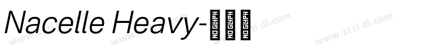 Nacelle Heavy字体转换